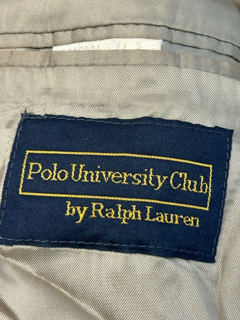 Polo University Club VTG Ralph Lauren Wool Alpaca Houndstooth Sport‎ Coat 44R